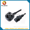 Extension ac power cord for hair dryer, UK 3 pin plug to IEC C13 female end power cord